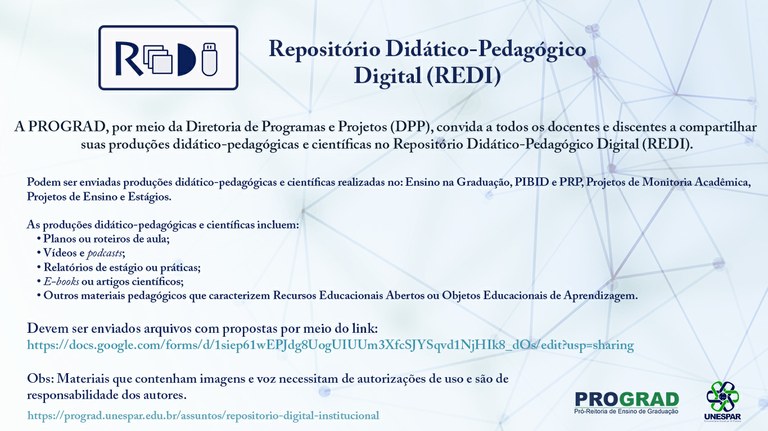 Repositório Didático-Pedagógico  Digital (REDI) 